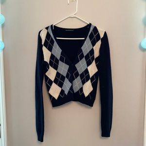 Brandy Melville Sweaters Brandy Melville Elizabeth Argyle Cardigan